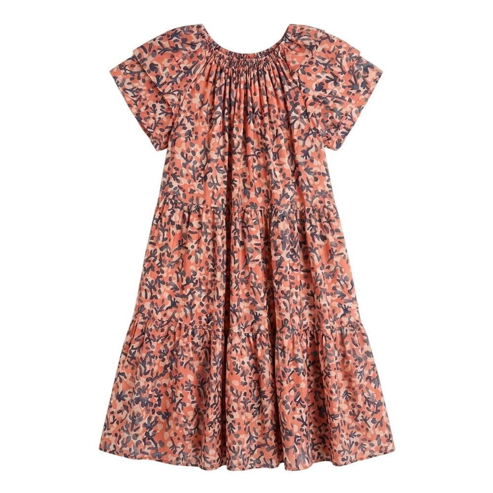 Mirth Coral Printed Mini Dress Size Small